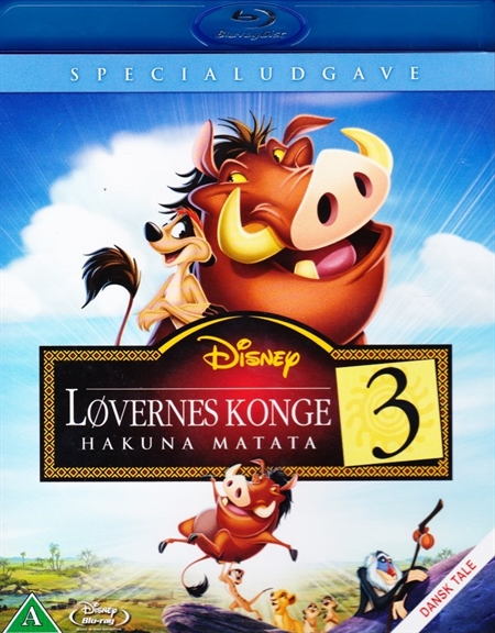 Løvernes konge 3 Hakuna matata Blue ray